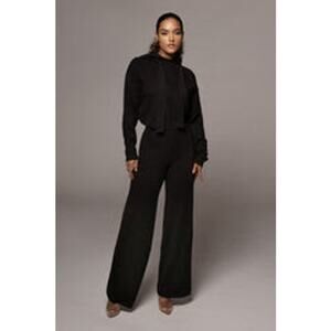 Preloved Jluxlabel BLACK FAYETTE SWEATER PANT Sz L